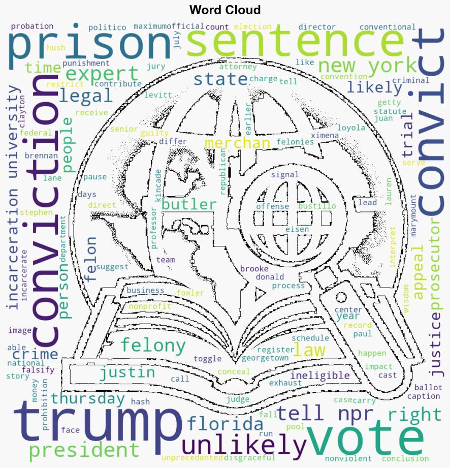 Legal experts say Trumps conviction is unlikely to lead to a prison sentence - NPR - Image 1