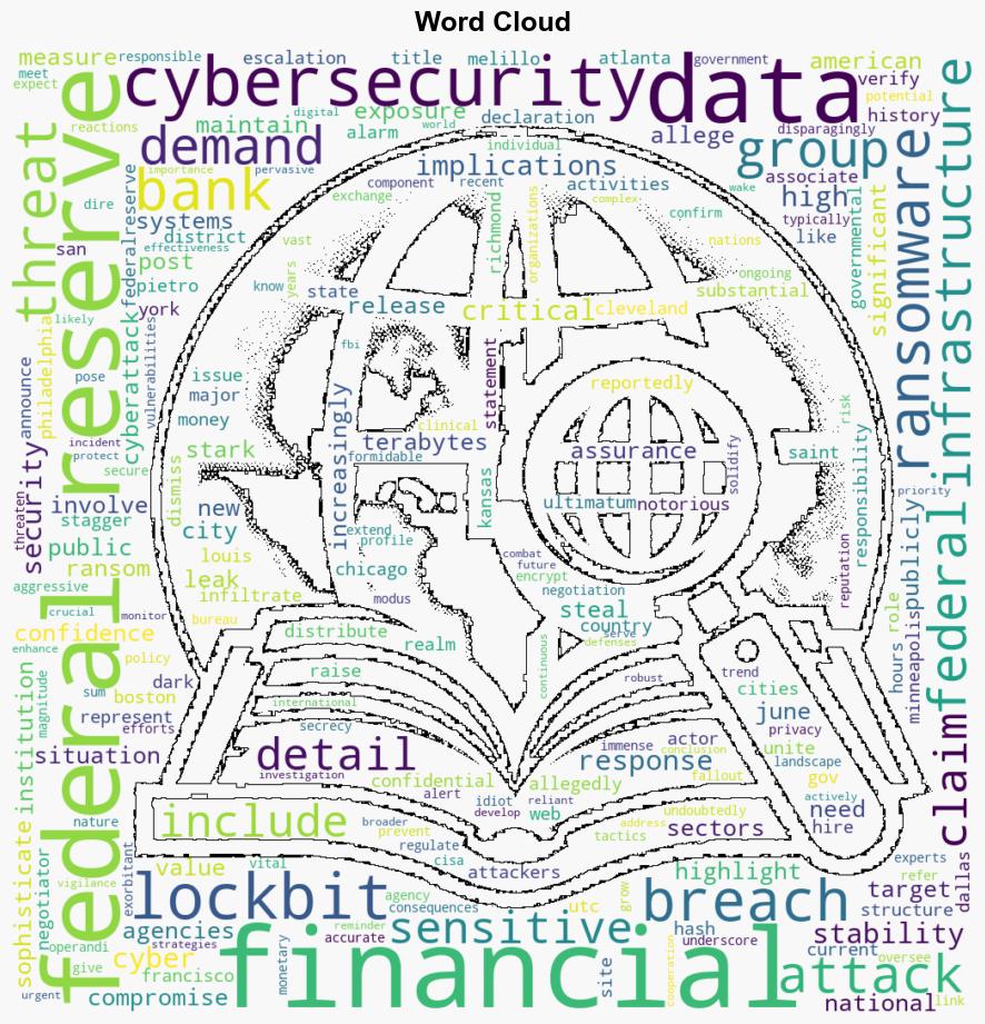 Lockbit 30 Claims Attack on Federal Reserve 33 Terabytes Allegedly Compromised - Redhotcyber.com - Image 1