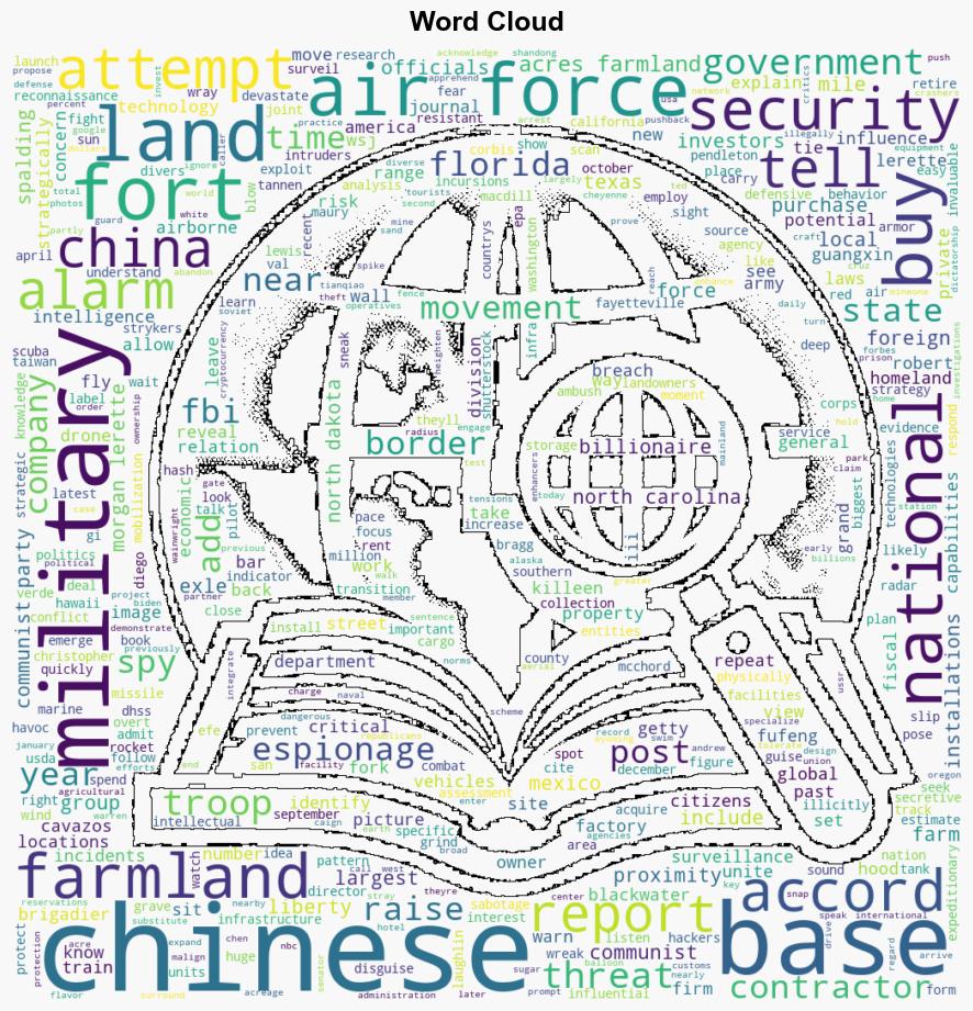 Map shows Chineseowned farmland next to 19 US military bases in alarming threat to national security experts - New York Post - Image 1