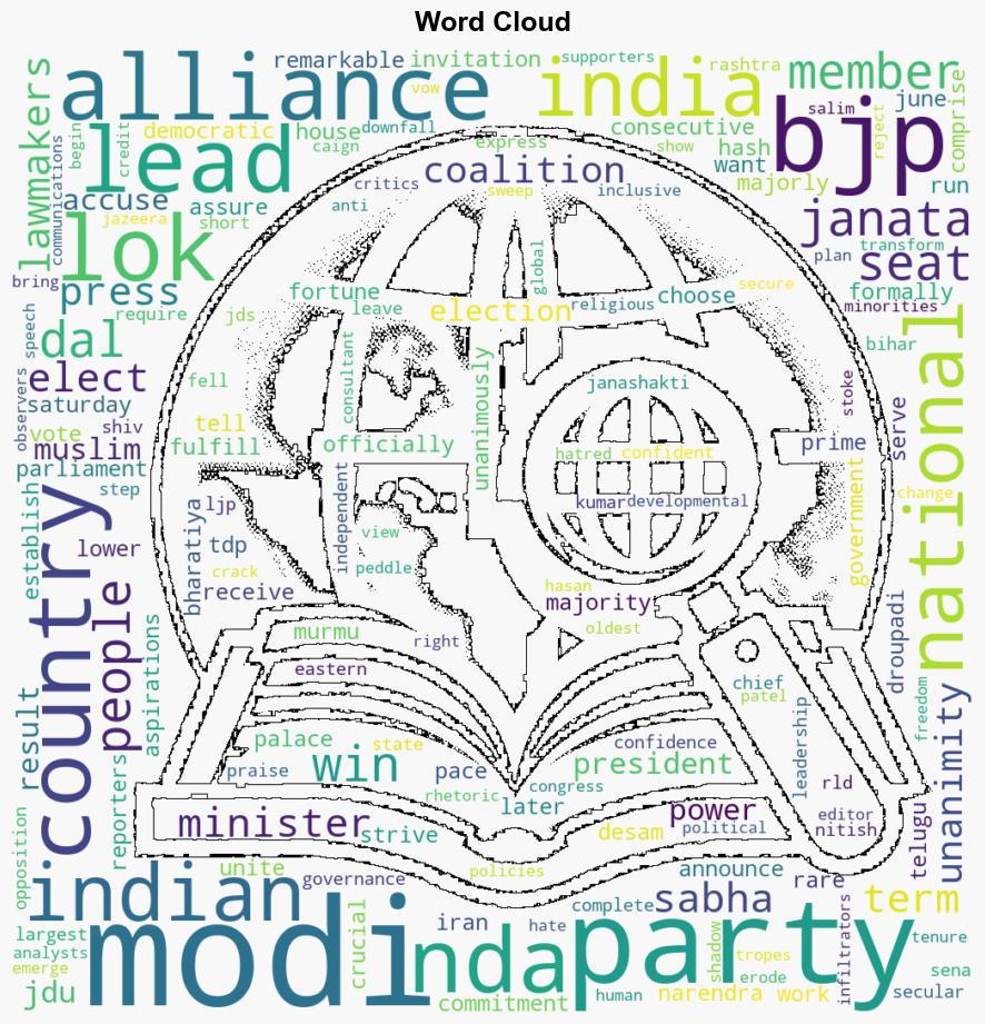 Modis alliance officially elects him to be Indian PM for third term - Globalsecurity.org - Image 1