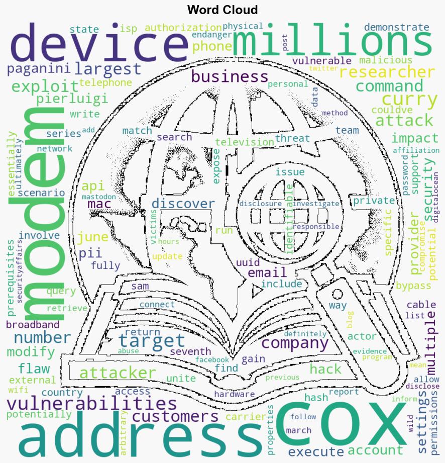 Multiple flaws in Cox modems could have impacted millions of devices - Securityaffairs.com - Image 1