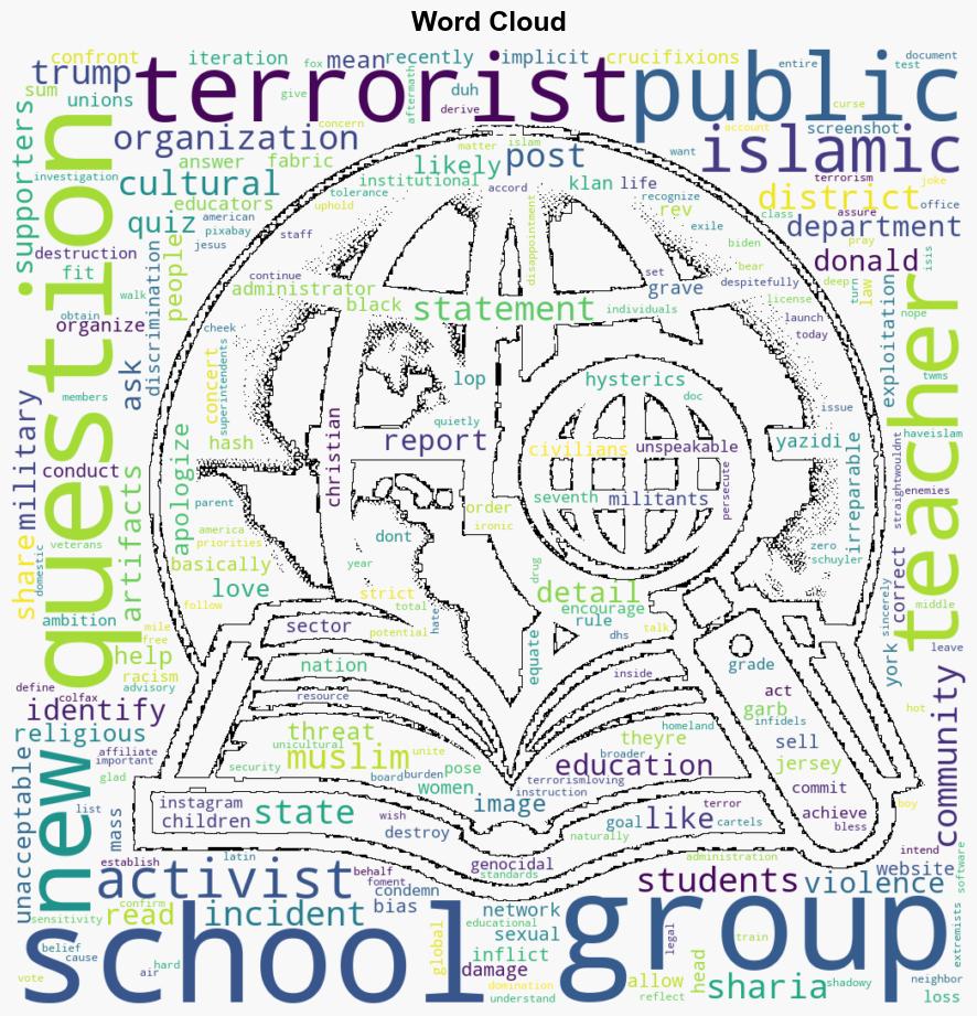 School district issues apology to Muslim activists after a teacher labeled Islamic State a terrorist organization on a quiz - Americanthinker.com - Image 1