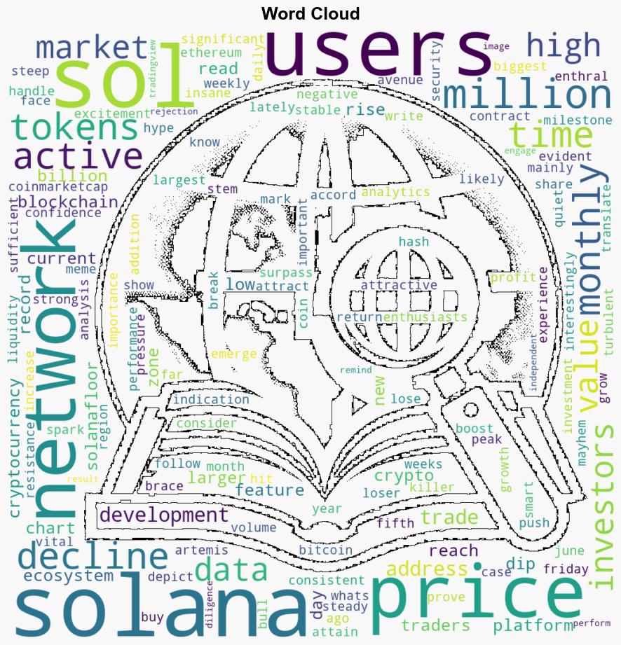 Solana Records New Monthly User High Amidst Persistent Price Drop - newsBTC - Image 1