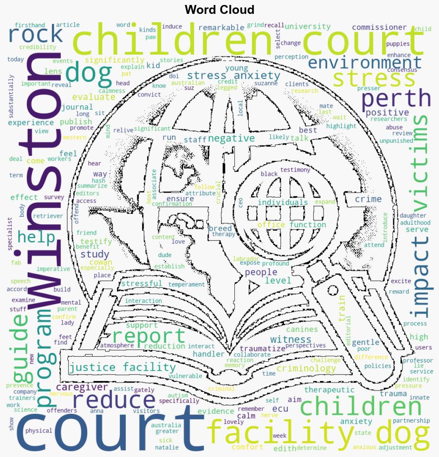 Study shows justice facility dogs benefit wellbeing for children facing court - Phys.Org - Image 1