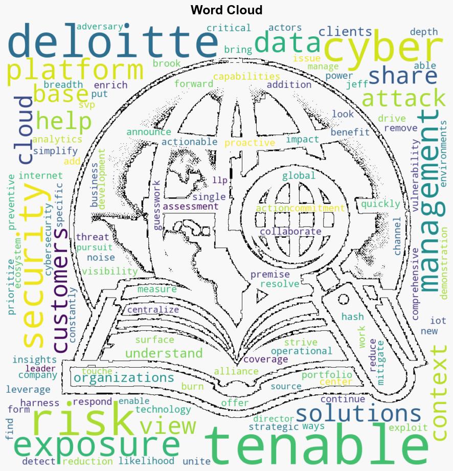 Tenable partners with Deloitte to help organizations reduce cyber risk - Help Net Security - Image 1