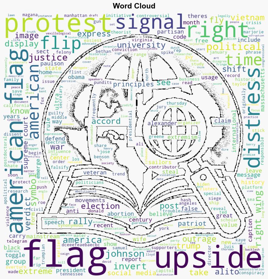 The upsidedown American flag goes mainstream as a form of rightwing protest - NPR - Image 1