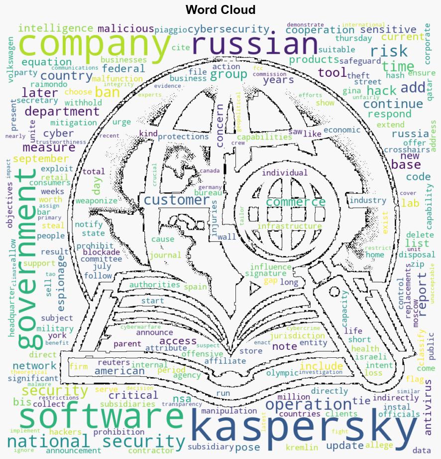 US Bans Kaspersky Software Citing National Security Risks - Internet - Image 1