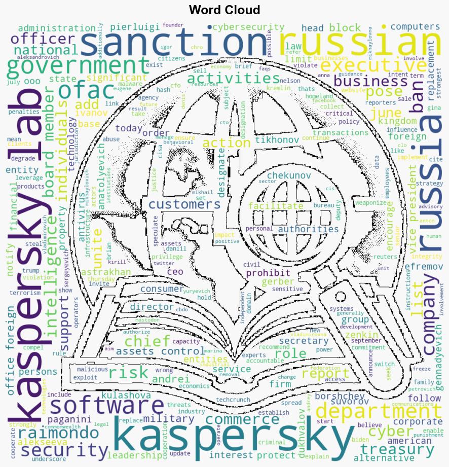 US government sanctions twelve Kaspersky Lab executives - Securityaffairs.com - Image 1