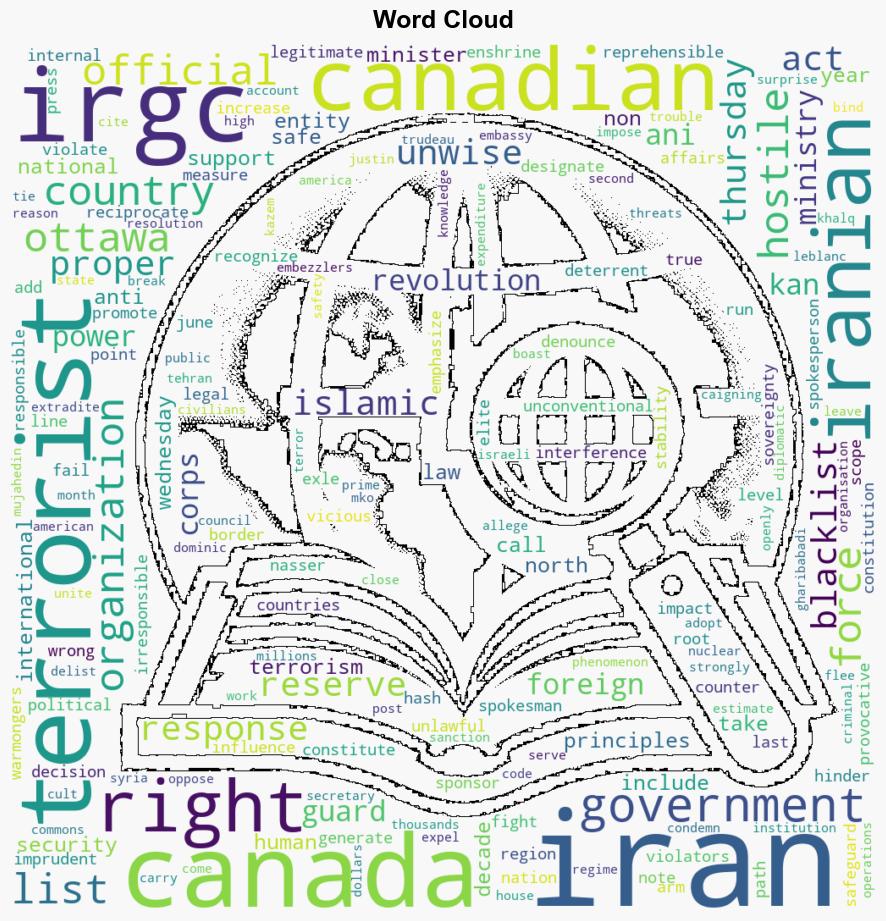 Unwise move Iran says reserves right to give proper response to Canadas blacklisting of IRGC - Globalsecurity.org - Image 1