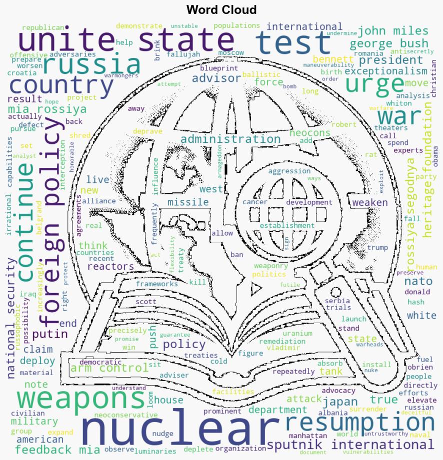 American Exceptionalism US Foreign Policy Advisors Urge Resumption of Nuclear Testing - Sputnikglobe.com - Image 1