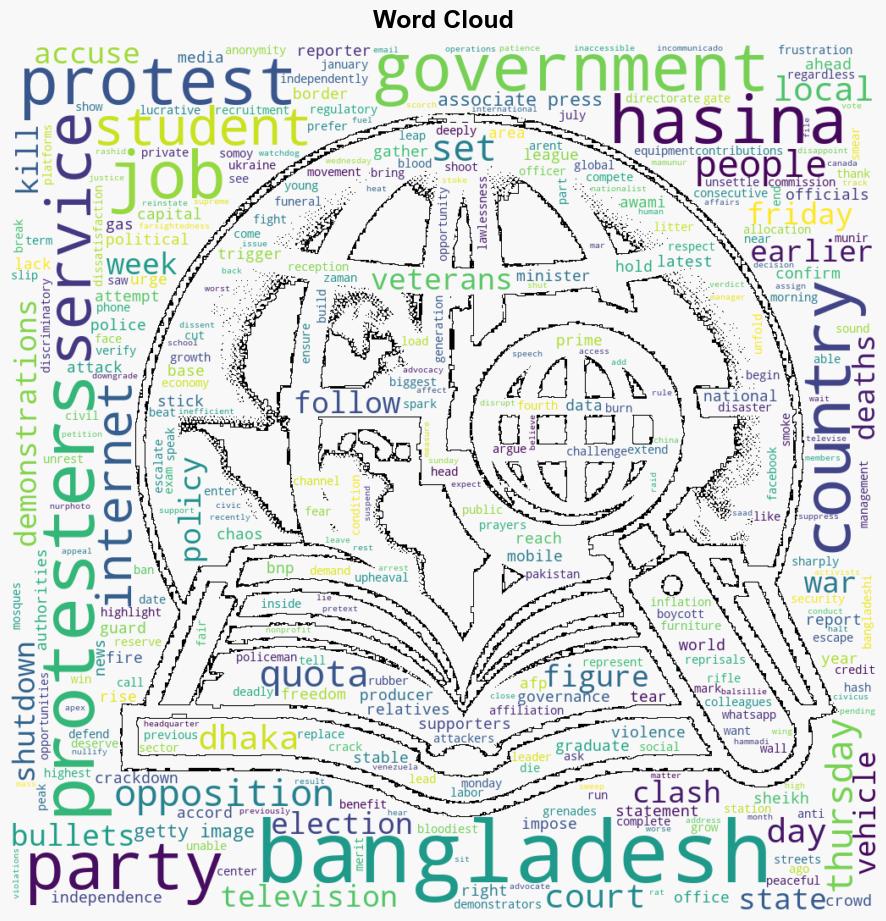 Bangladesh suspends internet after 28 killed in deadly protests - NBC News - Image 1