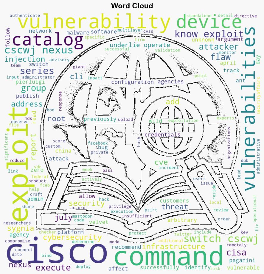 CISA adds Cisco NXOS Command Injection bug to its Known Exploited Vulnerabilities catalog - Securityaffairs.com - Image 1