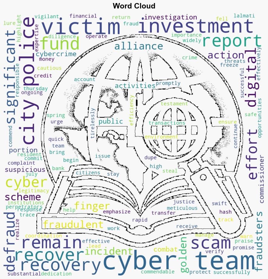 City Polices Cyber PS Team Recovers 645 Lakh from Cyber Fraudsters - Thehillstimes.in - Image 1