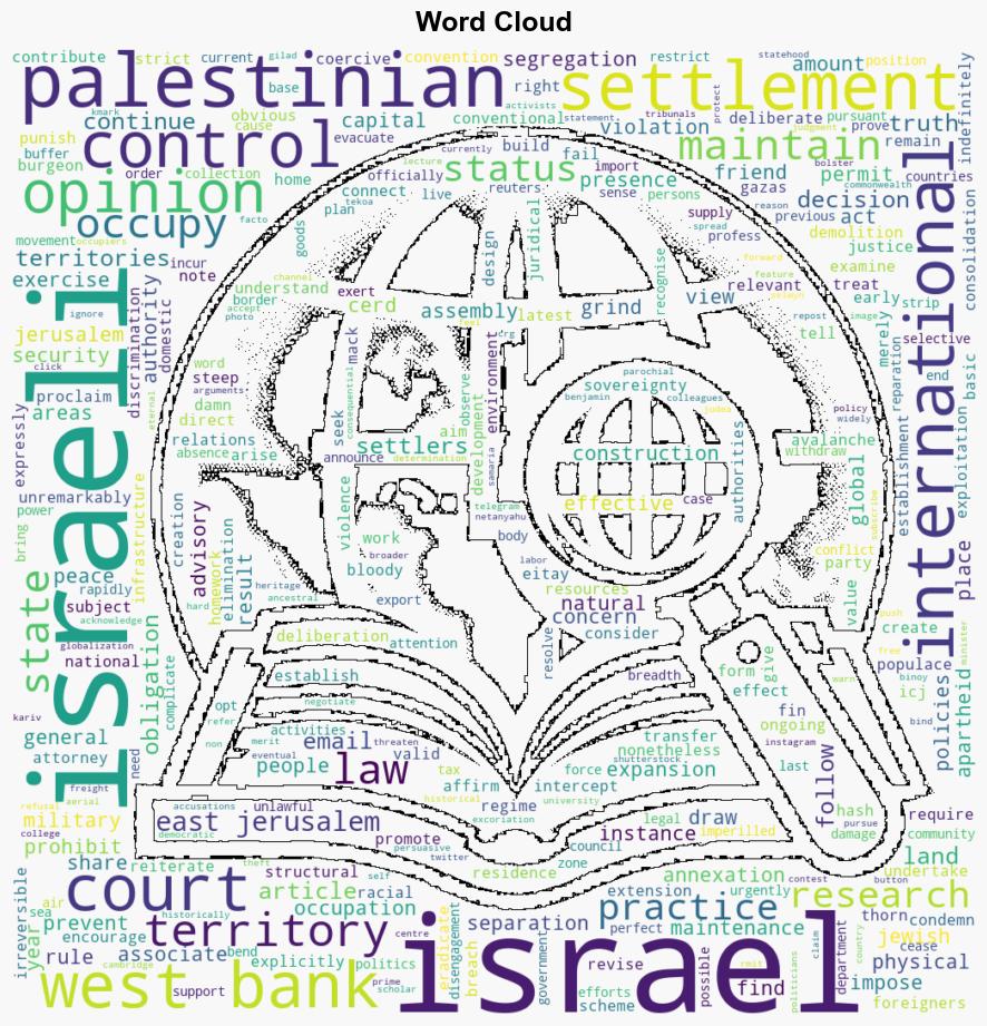 Conventional Wisdom The ICJ Ruling on Israeli Settlements - Globalresearch.ca - Image 1