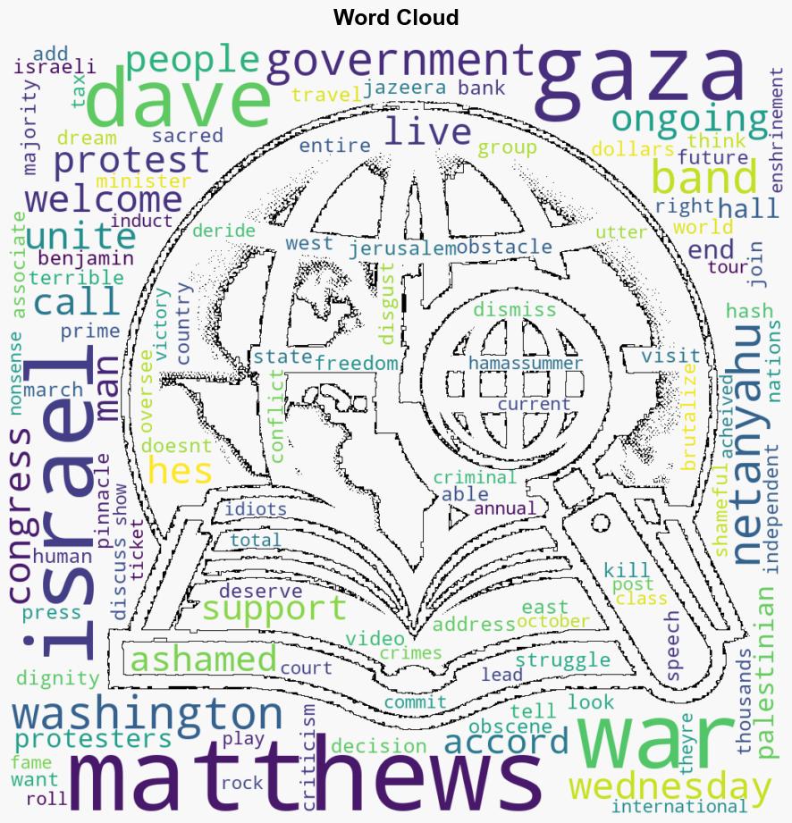 Dave Matthews Protests Netanyahus Visit to Congress - Consequence.net - Image 1