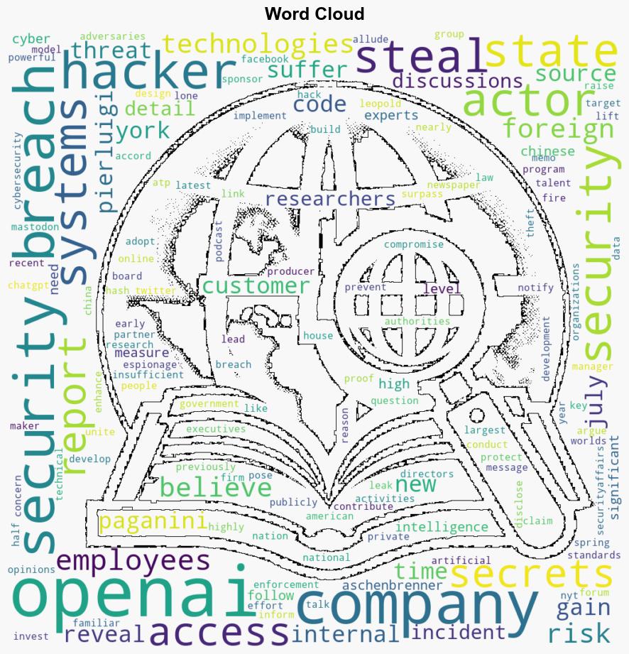 Hackers stole OpenAI secrets in a 2023 security breach - Securityaffairs.com - Image 1