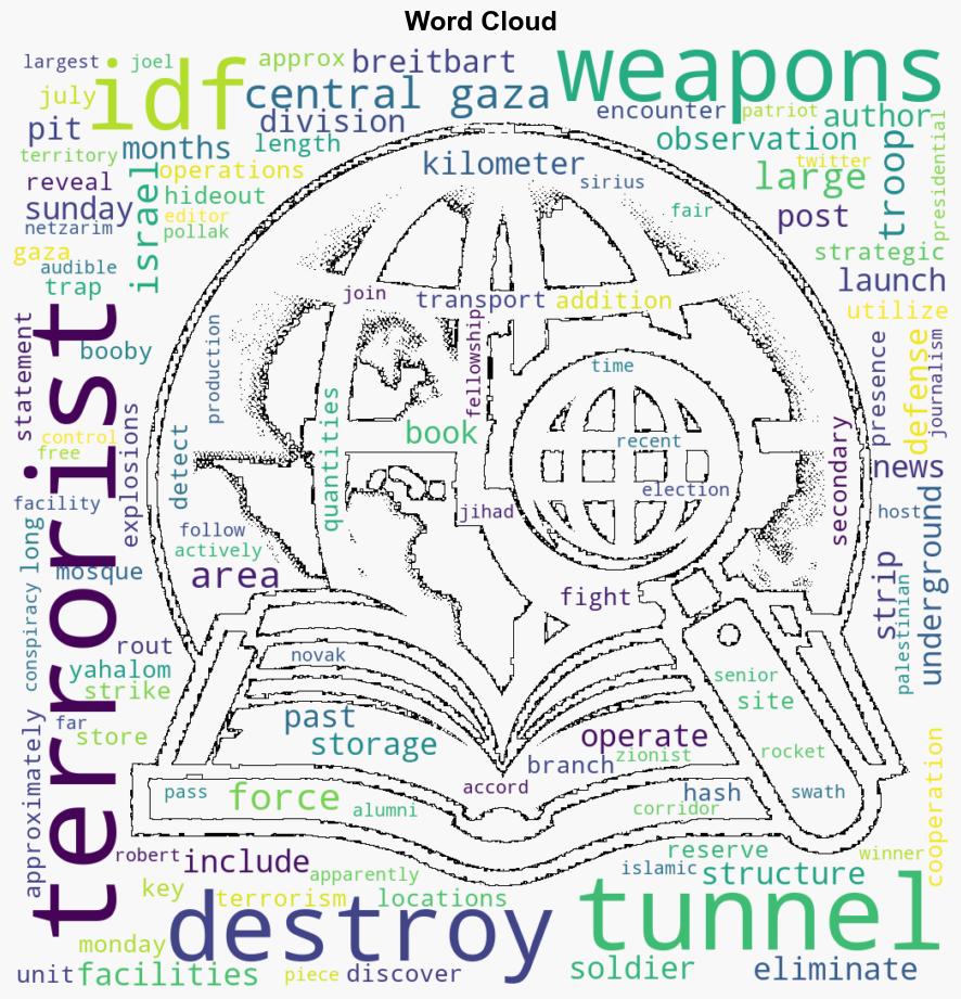 IDF Discovers Destroys Large Tunnel Under Central Gaza - Breitbart News - Image 1