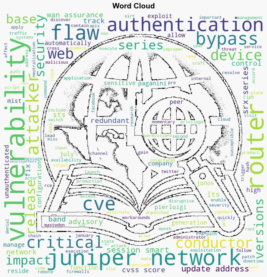 Juniper Networks fixed a critical authentication bypass flaw in some of its routers - Securityaffairs.com - Image 1