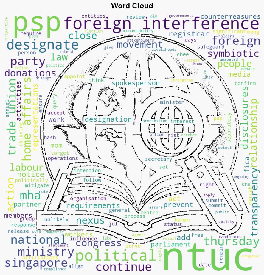 NTUC set to be designated politically significant person under foreign interference law given close symbiotic PAP links - CNA - Image 1