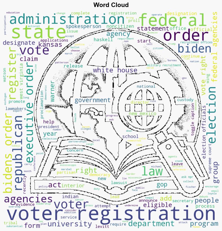 Republicans are turning Bidens voter registration order into a partisan flash point - NPR - Image 1