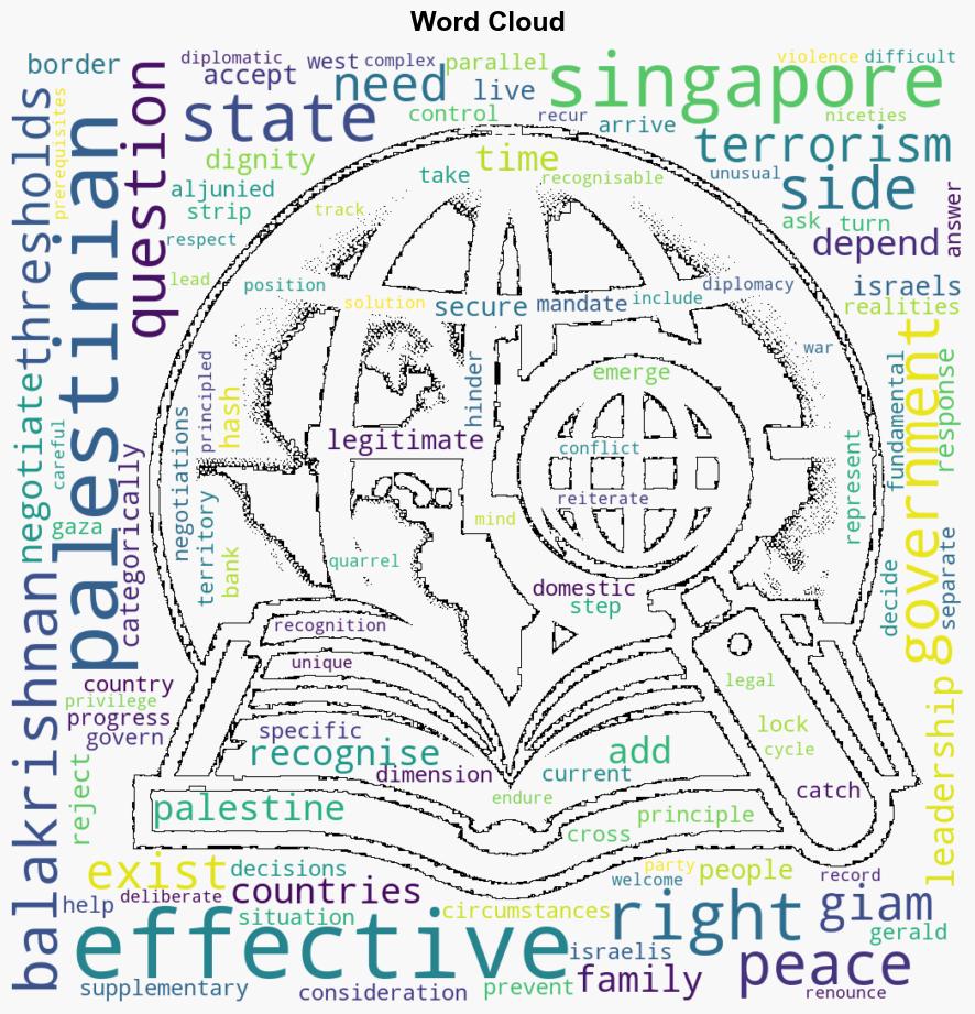 Singapore prepared in principle to recognise a Palestinian state that rejects terrorism accepts Israels right to exist - CNA - Image 1