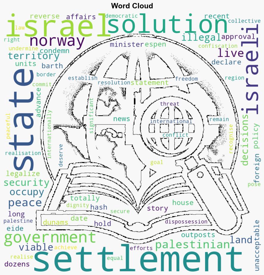 Statement by Minister of Foreign Affairs Espen Barth Eide on Israeli settlements - Globalsecurity.org - Image 1