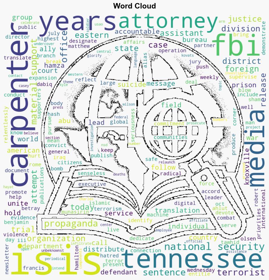 Tennessee Man Sentenced to 20 Years in Prison for Attempting to Provide Material Support to ISIS - Globalsecurity.org - Image 1