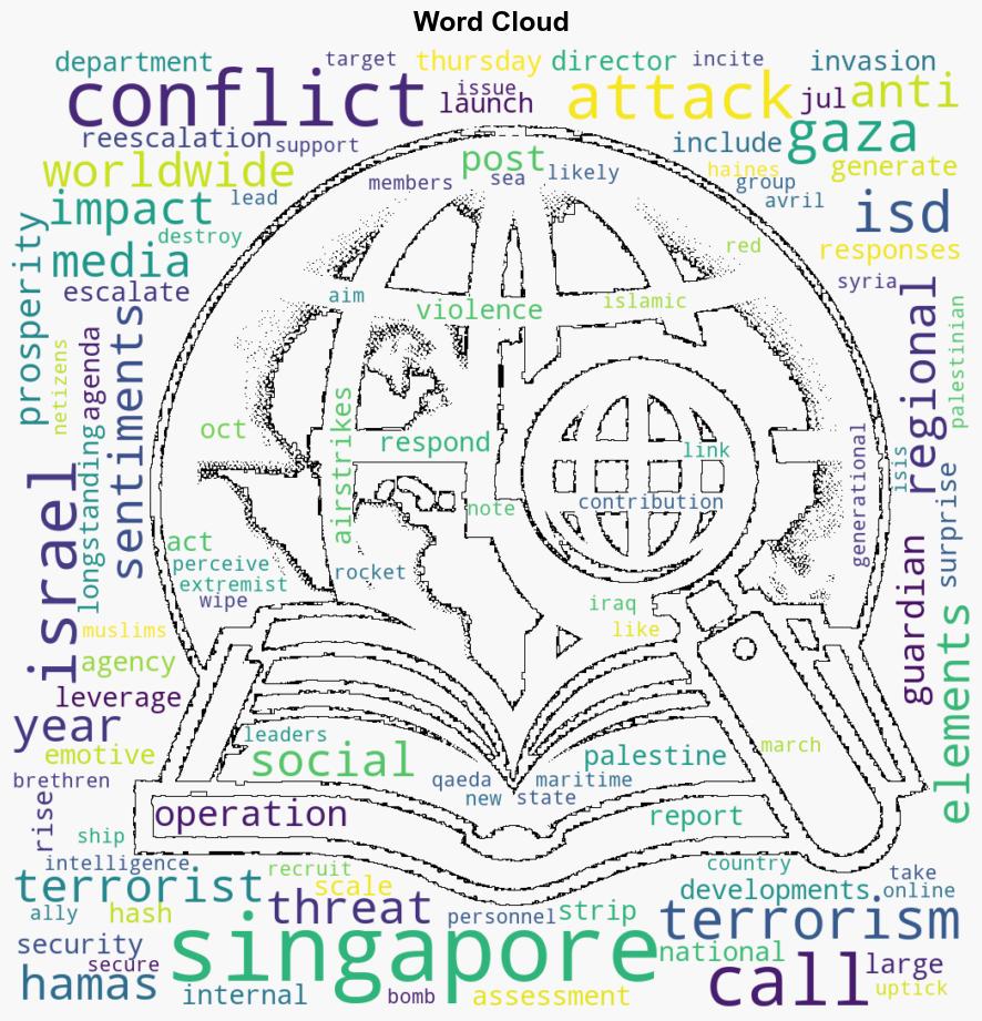 Terrorism threat elevated since renewed IsraelPalestine conflict Singapore also affected ISD - CNA - Image 1