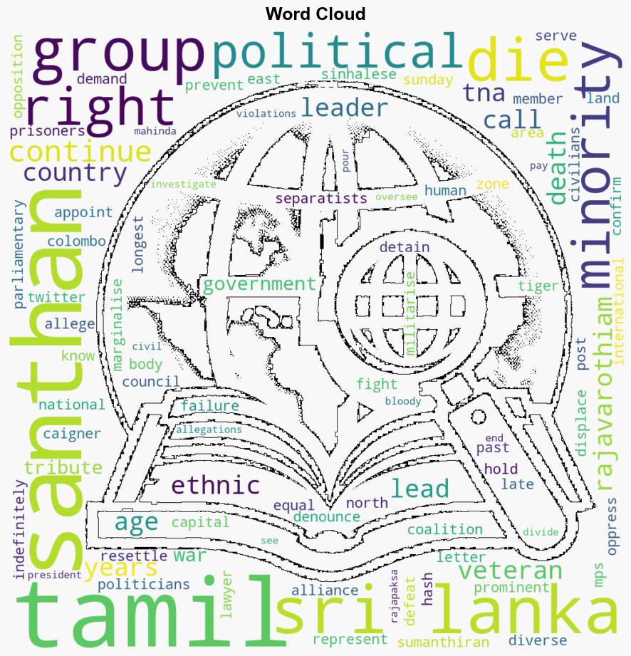 Veteran Sri Lanka MP who fought for Tamil rights dies - BBC News - Image 1