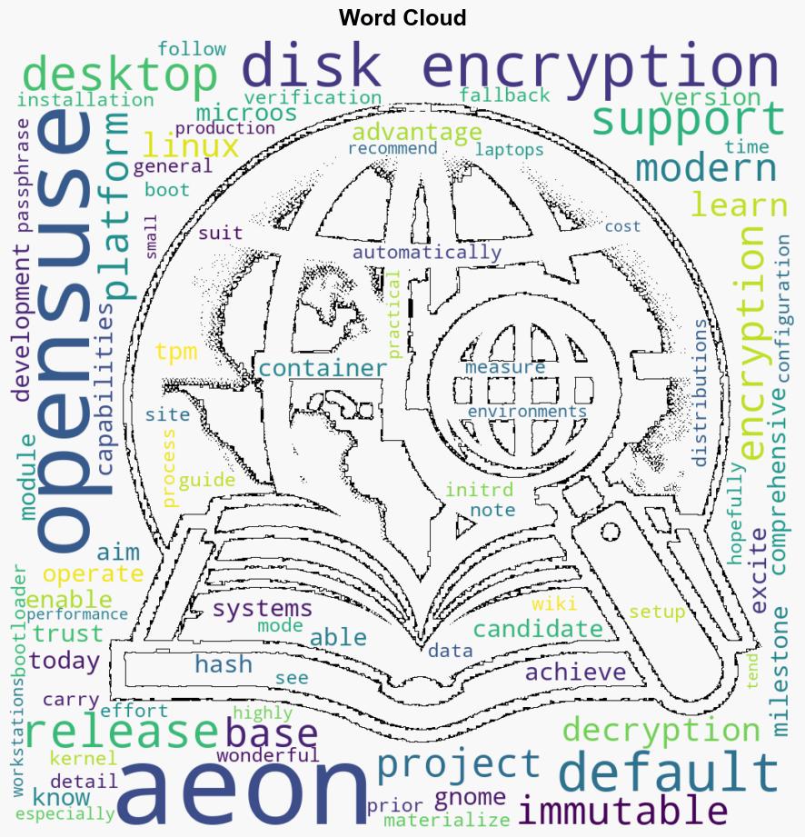 openSUSEs Aeon RC3 Released With Full Disk Encryption By Default - Phoronix - Image 1