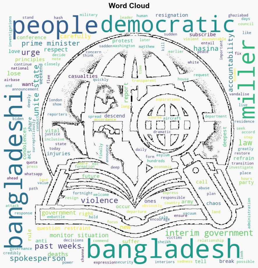 Bangladesh interim govt should be formed following democratic principles US - The Times of India - Image 1