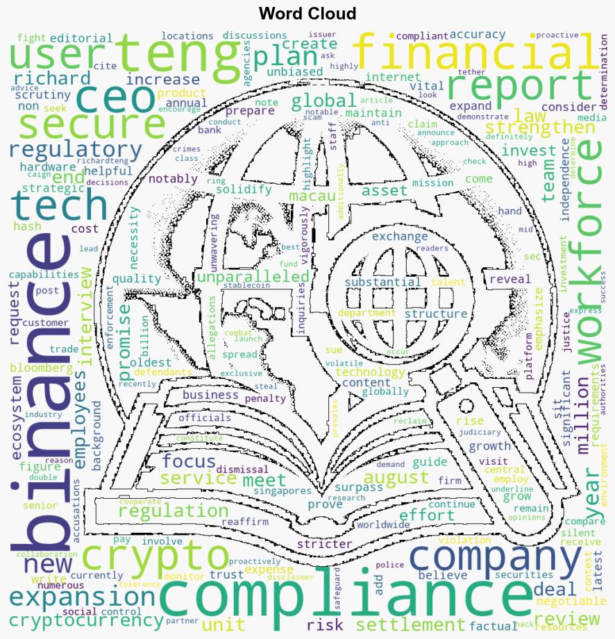 Binance to Allocate 20 of New Intakes to Compliance Plan in 2024 - Techreport.com - Image 1