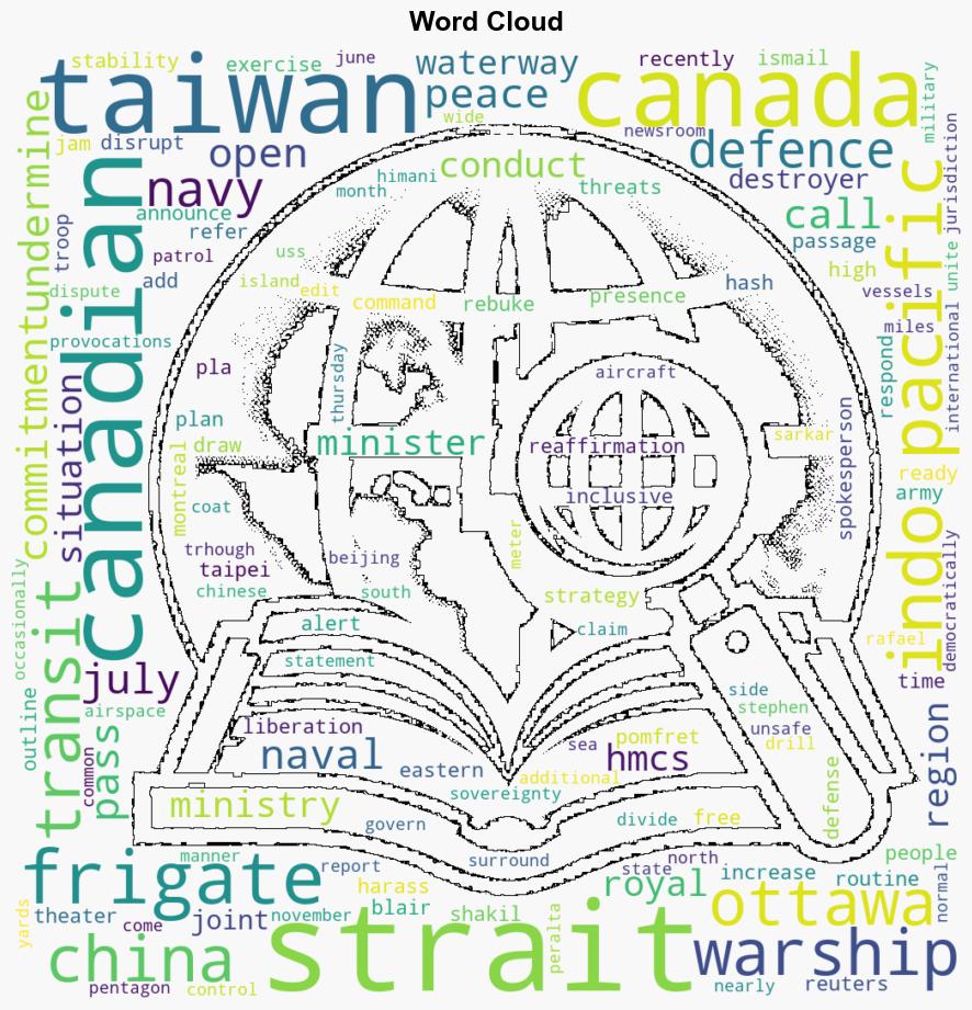 Canadian warship passes through Taiwan Strait drawing Chinas ire - Yahoo Entertainment - Image 1