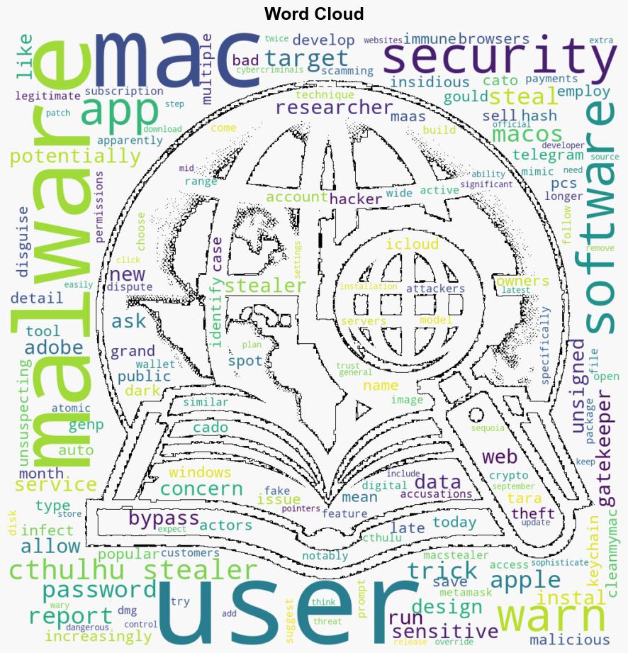 Cthulhu Stealer macOS Malware Can Steal Keychain Passwords Web Browsing Info Crypto Wallets and More - MacRumors - Image 1