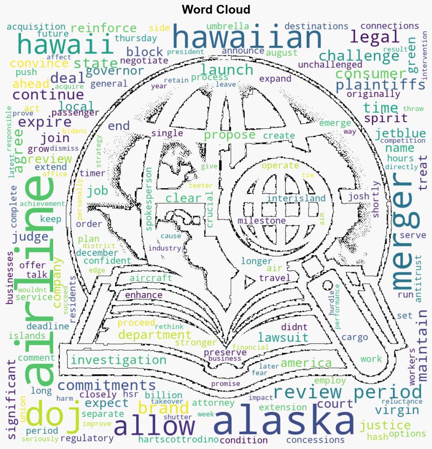 Department of Justice Wont Challenge Alaska Airlines 19 Billion Acquisition of Hawaiian Airlines as Legal Review Period is Allowed to Expire - Paddle Your Own Kanoo - Image 1