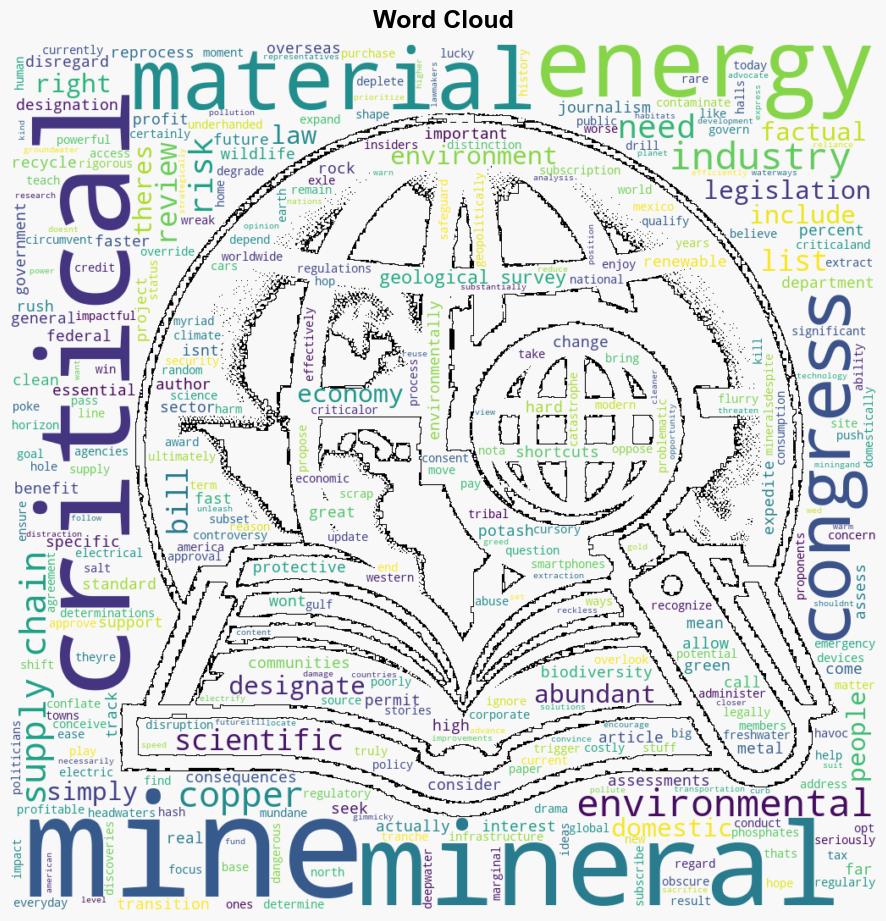 Dodgy Critical Mineral Designations Wont Boost Clean Energy - Scientific American - Image 1