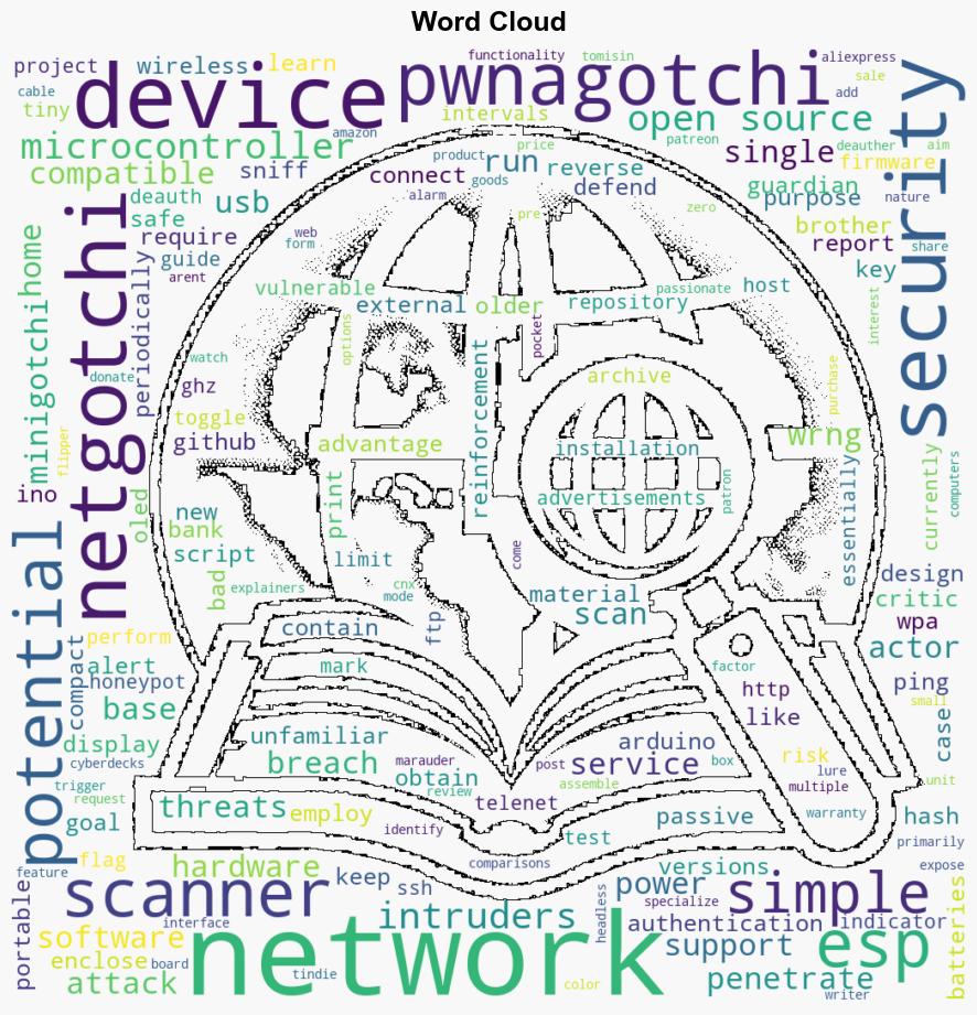 ESP8266powered Netgotchi network security scanner aims to protect your home network - CNX Software - Image 1