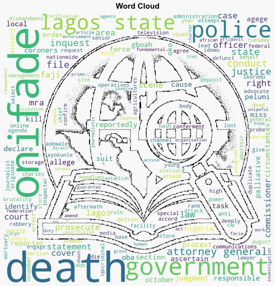 EndSARS Court orders LASG to probe journalists death - The Punch - Image 1