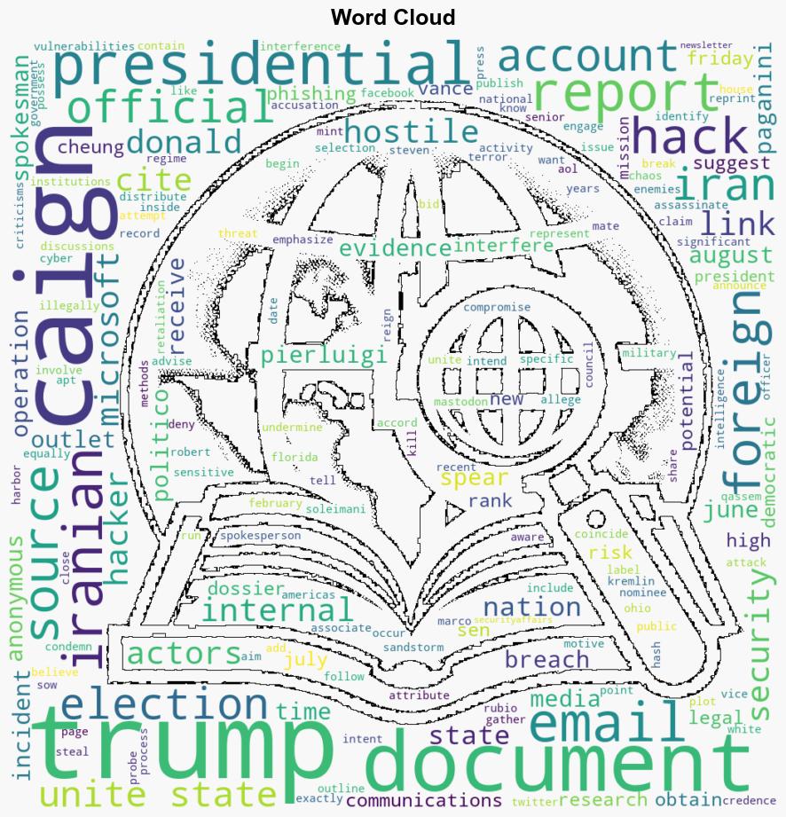 Foreign nationstate actors hacked Donald Trumps campaign - Securityaffairs.com - Image 1