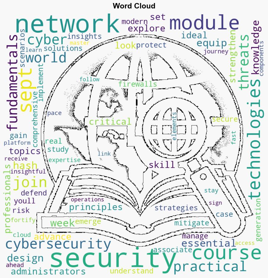 Free University Short Course NextGen Network Security IT Masters - Ozbargain.com.au - Image 1