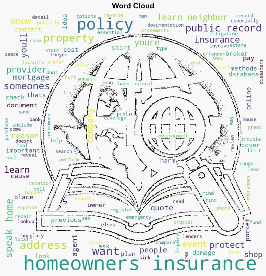 How to Find Homeowners Insurance by Address - Ahouseinthehills.com - Image 1