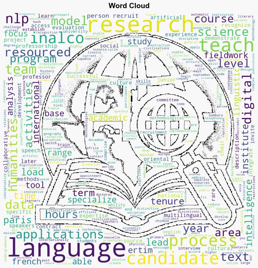 Junior Professorship Artificial Intelligence for Rare or LowResource Languages - Nlppeople.com - Image 1