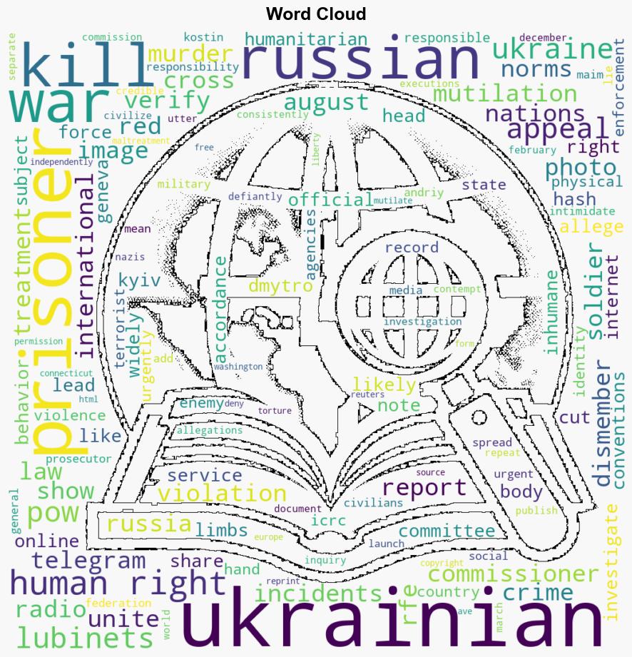 Kyivs Human Rights Commissioner Appeals To UN Red Cross Over Alleged Killing Mutilation Of Ukrainian POW - Globalsecurity.org - Image 1