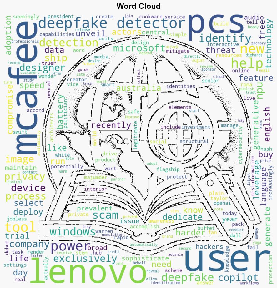 McAfee debuts the worlds first automatic Deepfake Detector exclusively to select Lenovo AI PCs No more wondering is this Warren Buffet investment scheme legitimate - Windows Central - Image 1