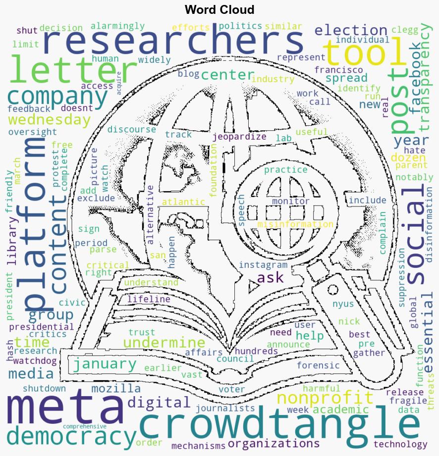 Meta kills off misinformation tracking tool CrowdTangle despite pleas from researchers journalists - The Boston Globe - Image 1