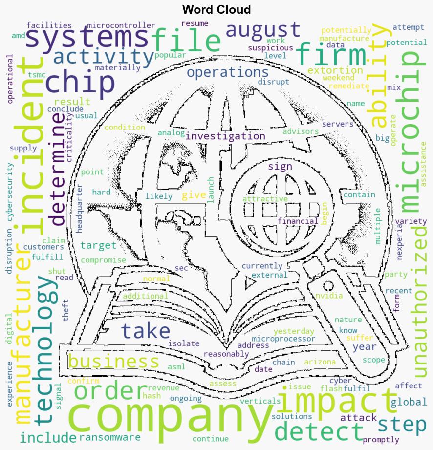 Microchip Technology Says IT Incident Impacted Operations - Infosecurity Magazine - Image 1