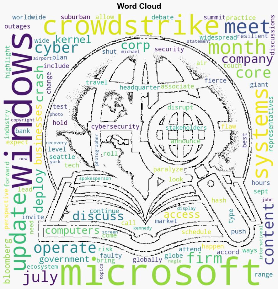 Microsoft Cyber Firms to Meet on Fixes After CrowdStrike Crash - Insurance Journal - Image 1