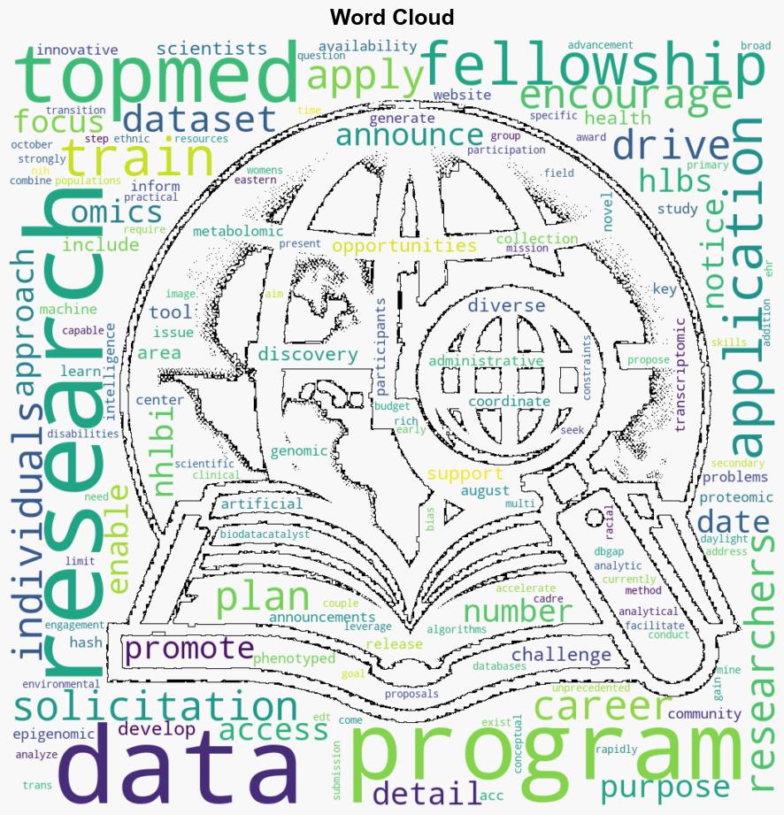 NHLBI TOPMed Announces Fellowship Program Promoting Training of AI in HLBS Research - National Institutes of Health - Image 1