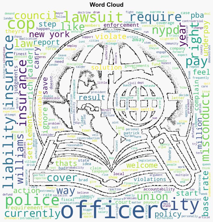 NYPD Union Complains After ReIntroduction Of Bill Requiring Officers To Carry Liability Insurance - Techdirt - Image 1