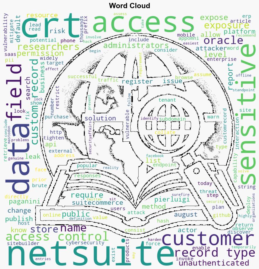 Oracle NetSuite misconfiguration could lead to data exposure - Securityaffairs.com - Image 1